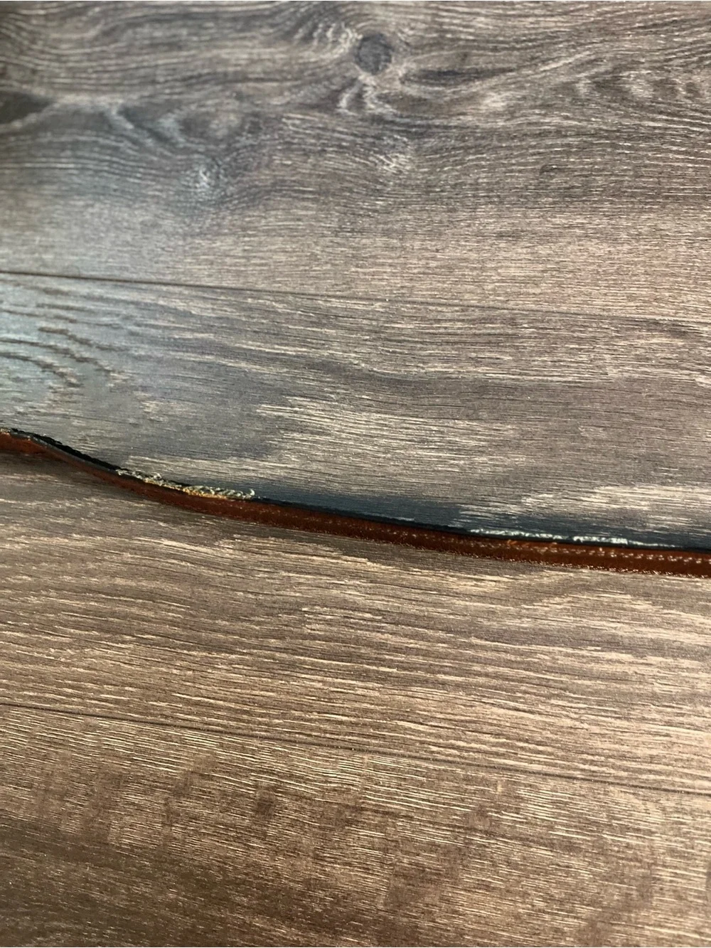 Vintage Men’s Leather Belt Size 34 Brown Black Reversible Swivel Buckle